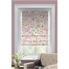 Римская штора Fiori gialli от Memotex с карнизом. В: 200см. Ш: 120см.