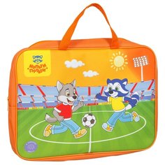 Папка с ручками А4 Мульти-Пульти "Енот-футболист", полиэстер, 80мм