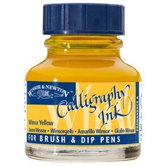 Winsor & Newton Тушь для каллиграфии (1111), 30 мл желтый винзор