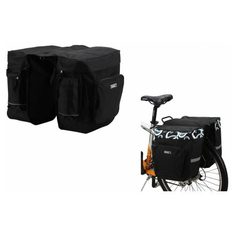 Велосумка на багажник TBS, двухсекционная, полиэстер, 30л, 36 х 12 х 32 см, 14154