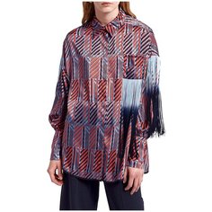 Рубашка Beatrice B, размер 50 (2XL), оранжевый/голубой