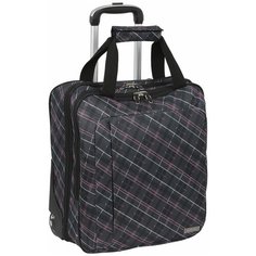 Чемодан POLAR П7094 клетка 37.5 л, розовый