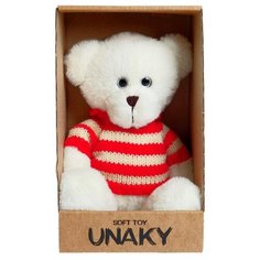 Мягкая игрушка Unaky Soft Toy "Медвежонок Кавьяр в свитере ", 18 см