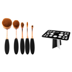 Набор подарочный (визажные кисти-щетки+подставка) Irisk Professional