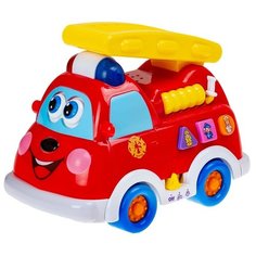 Интерактивная развивающая игрушка RTSTD Умная пожарная машинка, красный