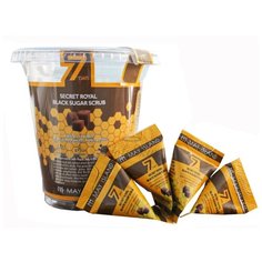 May Island сахарный скраб с экстрактом меда Seven Days Secret Royal Black Sugar Scrub, 12 шт