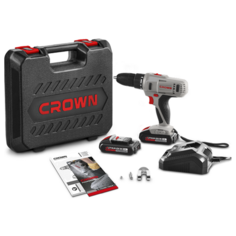Аккумуляторная дрель-шуруповерт CROWN CT21056L-2 BMC Li-Ion 2.0 А. ч 18 В х2 кейс