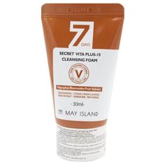May Island Витаминная пенка с эффектом осветления May Island 7 Days Secret Vita Plus-10 Cleansing Foam 30 мл