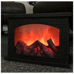 Светильник декоративный "Камин" с эффектом живого огня. от сети 220в, и АА батареек Play Smart
