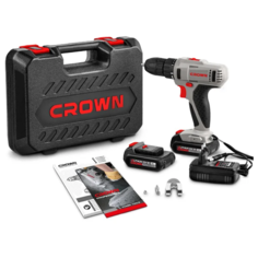 Дрель-шуруповерт CROWN CT21052LH-1.5 BMC, Сменный аккумулятор, 12 В, 25 Нм, 2 АКБ