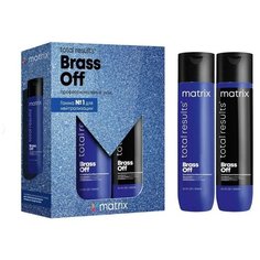Matrix Набор для поддержания холодного блонда Шампунь + Кондиционер, Total Results Brass Off, 300 мл + 300 мл