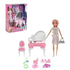 Карапуз. Кукла "София" 29см руки и ноги сгиб, таулетный столик и акс, кор арт.66443- S- BB