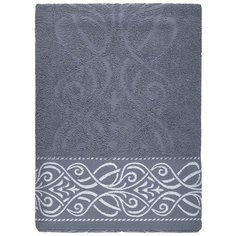 Махровое банное полотенце Самойловский текстиль коллекция "Толедо" цвет "Маренго", 70х140 см, плотность 420 г/м2