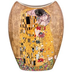 Ваза Lefard поцелуй (г. климт) в=20,5 см, золотая (104-675)