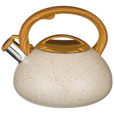 Чайник Agness со свистком 3 л, серия "Арктик", нержавеющая сталь (907-082)