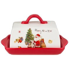 Масленка Agness с новым годом! 20*12,5*10,5 см (358-1672)