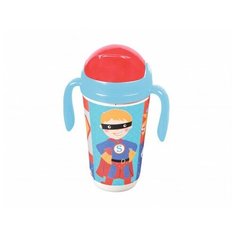 Bambooware Бамбуковый поильник с крышкой и трубочкой Супергерой