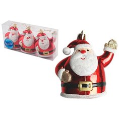 Набор елочных украшений "санты" 3 ШТ. "Волшебная страна