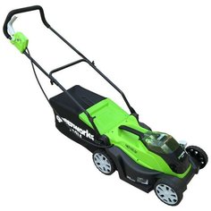 Газонокосилка аккумуляторная Greenworks 2501907UA, 40V, G40LM35K2, 35 см, c 1хАКБ 2 А. ч и ЗУ
