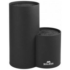 Подставка для ножей двойная, 19x11x22см, черная ТМ WALMER