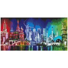 Кристальная мозаика (алмазная вышивка) "фрея" ALVK-02 "Многоликая Россия" 30 х 60 см