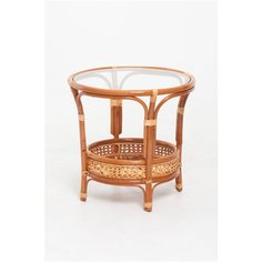 Столик журнальный со стеклом VINOTTI 02/15А Цвет коняк