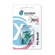 Запасные ершики miradent Pic- Brush Green, зеленые