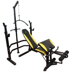 Скамья со стойками под штангу DFC D780