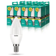 Набор из 10 светодиодных лампочек Camelion LED8- C35/830/E14