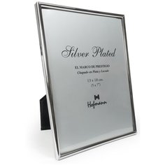 Металлическая фоторамка для фото 10х15, simple classic, серебряная GF 1677