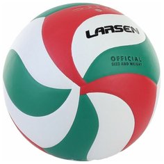 Волейбольный мяч Larsen 5000G белый/зеленый/красный