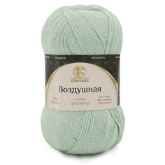 Пряжа Камтекс Воздушная 107 ментол 25% меринос, 25% шерсть, 50% акрил 100г 370м 5шт