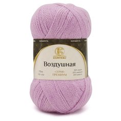 Пряжа Камтекс Воздушная 180 светло-сиреневый 25% меринос, 25% шерсть, 50% акрил 100г 370м 5шт