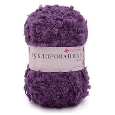 Пряжа Пехорка Буклированная, 20 % шерсть, 30 % мохер, 50 % акрил, 200 г, 220 м, 183 пур-пур