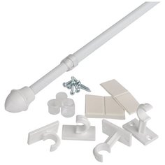 Карниз- кафе OLEXDECO «Каролина» 85-135 см. Белый