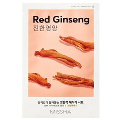 Набор масок для лица с экстрактом женьшеня \ Missha \ Airy fit sheet mask red ginseng 3 шт.