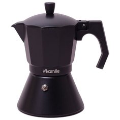 Гейзерная кофеварка Kamille 2512 (300 мл), черный