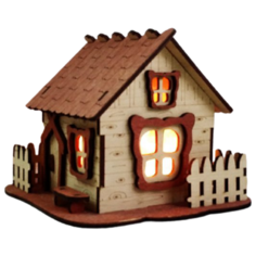Солевая лампа «Домик с забором» 1,3 кг (Playwood) Соль земли