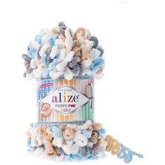 Пряжа Alize Puffy Fine Color (5946) 5 шт.