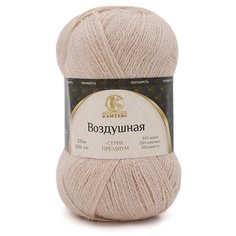 Пряжа Камтекс Воздушная 188 топленое молоко 25% меринос, 25% шерсть, 50% акрил 100г 370м 5шт