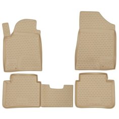 Element Коврики в салон NISSAN Teana II 2008-2014, 4 шт. (полиуретан, бежевые)
