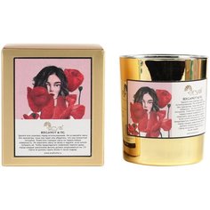Ароматическая Свеча Arya Bergamot& Fig, золотой