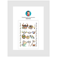 Временные тату / Временные татуировки / Переводные тату Викинги Mimitoo