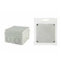 Распаячная коробка ОП 110х110х70мм, крышка на винтах, IP55, 8вх без гермовводов TDM, цена за 1 шт