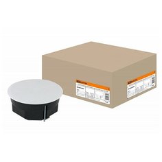 Распаячная коробка СП D103х50мм, крышка, метал. лапки, IP20, TDM, цена за 1 шт