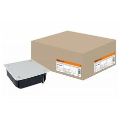 Распаячная коробка СП 115х115х45мм, крышка, метал. лапки, IP20, TDM, цена за 1 шт