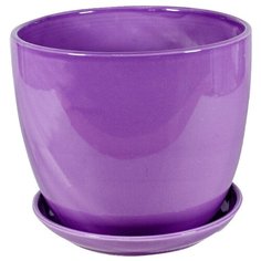 Кашпо для цветов сиреневое 15*13 см Rettal