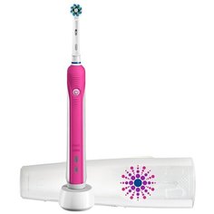Электрическая зубная щетка Oral-B PRO 750 Pink D16.513.UX + Футляр