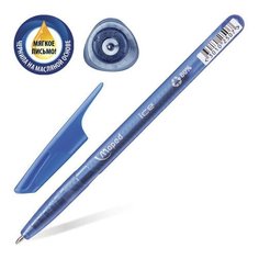 Ручка шариковая масляная MAPED (Франция) "Green Ice", синяя, трехгранная, узел 1 мм, линия письма 0,6 мм, 224430