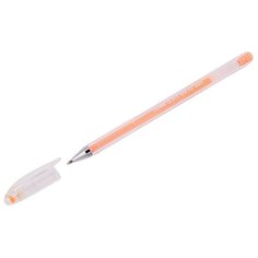 CROWN Ручка гелевая Hi-Jell Pastel, 0.8 мм HJR-500P, оранжевый цвет чернил